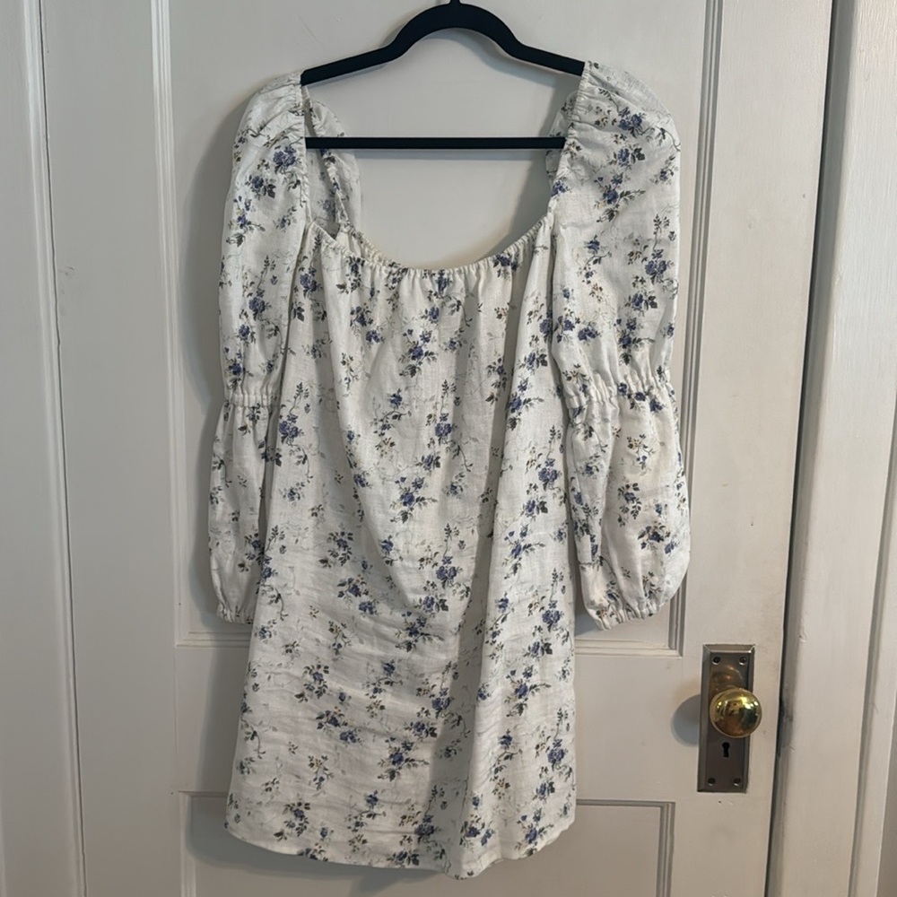 Reformation 100% Linen Jerri Dress